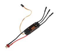 40A ESC, 40A Speed Controller Brushless ESC with Low Voltage Cut-Off RC Drone Helicopter Upgrade Parts Accessories (Black)