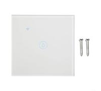 40A for tuya Smart WiFi Water Heater Switch, Voice & App Remote Control Timer for Boiler Light, 8000W Touch Panel with Backlight, ABS Fireproof Glass, UK 3-Wire Neutral Required(white)