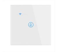 40A Smart WiFi Touch Water Heater Switch Tuya Life APP Timer Voice Control Glass Panel Wall Power White