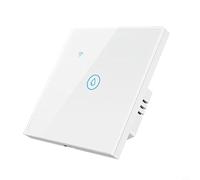 40A Smart WiFi Water Heater Switch, Voice Control Smart Touch Wall Switch Smart Life/Tuya APP Remote Control(White)
