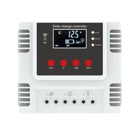 40A Solar Charge Controller for Pwm Battery Charging with App Control LCD Display Dual USB Overcharge Short-Circuit Protection for Off-Grid Solar Systems