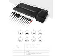 Lenovo 40AJ0135UK laptop dock/port replicator Docking Black