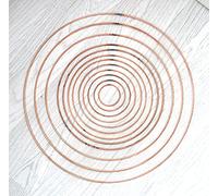 40cm 16 Inch Copper Metal Ring Hoop Floral Wreath Bridesmaids Display