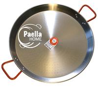 40cm PAELLA PAN PROFESSIONAL POLISHED CARBON STEEL & SPOON +ORIGINAL PAELLA GIFT