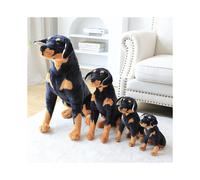 (40CM, A) 50CM LARGE CUTE ROTTWEILER DOG PUPPY TEDDY SUPER SOFT PLUSH TOY PRESENT GIFT