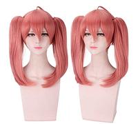 40cm Anime DARLING in the FRANXX Cosplay Wigs Future MIKU 390 Wigs Long Smoky Pink Synthetic Hair Perucas Cosplay Wig + Wig Cap