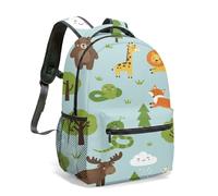 40cm Cartoon Lion Elephant Birthday Cake Schoolbag for Children, Vibrant Giraffe Monkey Animal Party School Rucksack (05)