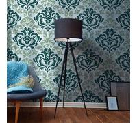 40cm Damask Royal Vintage Retro Pattern Rococo Baroque Stencil Mandala Stencils for Decor Paint Big Template Reusable Walls Large Templates to Painting Niche Wall Furniture Tile Floor Tiles