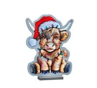 40Cm Festive Infinity Highland Cow