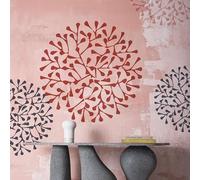 40cm Floral Plant Round Flower Ball Blossom Stencils For Walls Templates Reusable Decor Painting Template Plaster On The Wall Electric Large Crafts Floor Blenders Patterns