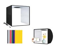 40cm Folding Photography Light Tent - LED Lighting with 6 Background Options for Jewelry, Crafts, and Products