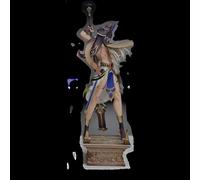 40cm Genshin Impact Cyno Anime Action Figure PVC Toy Character Model Decoration Statue Gifts Collectibles(Natural)