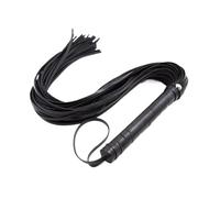 40CM Genuine Leather Tassel Horse Whip With Handle Flogger Equestrian teaching command whip
