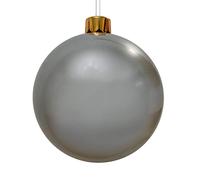 40cm Giant Silver Inflatable Christmas Tree Bauble with Hanger
