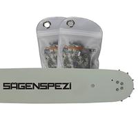 40cm Guide bar Drive 3/8"P 56 drivelinks 1,3mm 2 Full Chisel Chains fits Einhell KSE 1640