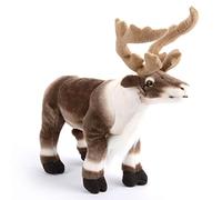 40cm High Standing Fabric Plush Reindeer Christmas Decoration / Ornament