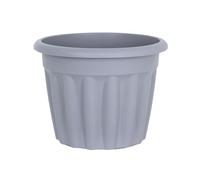 40CM Indoor or outdoor Round Planters with Drainage Holes Garden Pots for Flower Pots Plants Pot for Nursery Herb Flower Planters- Grey / 20L Litre