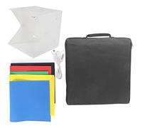 40cm LED Foldable Lightbox, Adjustable Brightness Photography Softbox with 6 Colours Background - Portable Folding Design, Multicolor Temperature, Ideal for Small Product