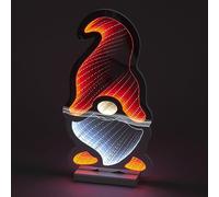 40cm LED Infinity Standing Gonk Red Hat Christmas Decoration IF04983
