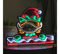 40cm Light up Christmas Elf Girl Infinity Decoration with LEDs