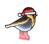 40cm Light up Robin Infinity Decoration with Red and White LEDs Samuel Alexander Red One Size