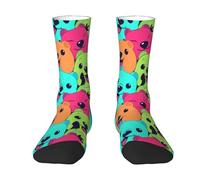 40Cm Mens Calf Socks Antibacterial Running Socks Athletic Walking Sock Cute Qu-Okka For Outdoor Trekking Hiking