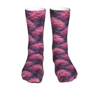 40Cm Mens Calf Socks Funky Men’S Socks Novelty Crew Sock Watercolor Cherry Flower For Everyday Women Ankle