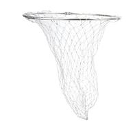 40cm Nylon Fishing Net with Stainless Steel Frame - Foldable Fishing Trap, 8mm Universal Interface, Durable Mesh for Freshwater & Saltwater Fishing