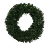 40Cm Plain Green Canadian Pine Artificial Christmas Wreath