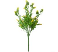 40cm Realistic Lavender Artificial Flowers with Plastic Stalks for Seasonal Neutral Decor Without Need for Water or Sunlight (B)