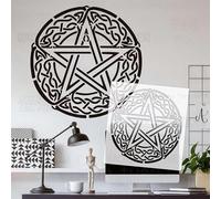40cm Round Star Celtic Stencils Templates On The Wall To Paint For Walls Reusable Template Decorate Large Size Decorative Putty Big Furniture Pattern