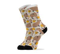 40Cm Running Socks Unisex Funny Socks Antibacterial Walking Sock Capybara For Christma Everyday Leisure