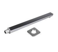 40cm Shower Extension Arm 304 Stainless Steel Wall Mounted Silver Polished Extra Bathroom Bracket Bar for Rain Head for Shower Head Extension