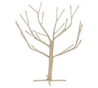 URBNLIVING 40cm Light Up LED 30 Lights Artificial Xmas Twig Tree Branches Jute Bag Gift (40cm Silver)