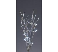 40cm Silver Contemporary Lit Twig Branches with White LED Lights
