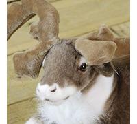 40cm Sitting Fabric Plush Reindeer Christmas Decoration / Ornament