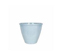 40cm Small Eden Emblem Plant Pot - Plastic - L40 x W40 x H30 cm - Blue