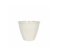 40cm Small Eden Emblem Plant Pot - Plastic - L40 x W40 x H30 cm - White