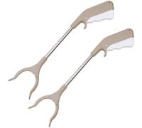40cm Small Litter Picker Grabber Stick for Elderly,Lightweight Mobility Grip Hand Stainless Steel Pick Up Tool Small Grabber Reacher Tool (2)