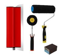 40cm Smoothing Spatula, Drywall Skimming Blade Roller (5) | 9 Inch Plastering Roller with Corner Roller, Sponge Sanding Blocks, for Cement and Concrete Wall Board Plastering Tools