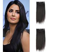 40cm Thick Straight Hairpieces Adding Extra Hair Volume Clip in Hair Extensions for Short Hair Invisible Fluffy Hair Pieces Hair Pad Extensions Hair Topper for Women with Thinning Hair