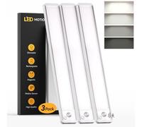 40CM Under Cabinet Lights Sensor - 2500mAh Magnetic & Rechargeable, 3 Pack | Motion Sensor, Long-lasting Battery Lights Indoor, 6000K LED, Dimmable, Wireless, Energy-Saving, Kitchen/Garage/Workshop Use