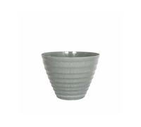 40cm Vale Planter with In-Built Saucer - Plastic - L40 x W40 x H30 cm - Grey