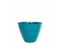 40cm Vale Planter with In-Built Saucer - Plastic - L40 x W40 x H30 cm - Teal