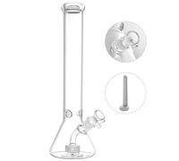 40cm Water Pipe Glass Bong - Multi-Hole Honeycomb Filter for Smoother | Easy Clean Glass Design Thick Glass Base| Leakproof & Shatter Resistant W/14mm Bowl