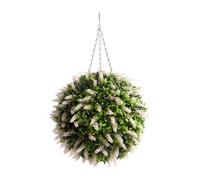 (40cm, White) Best Artificial Lavender Flower Hanging Ball
