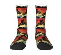 40Cm Work Socks Antibacterial Men’S Socks Cushioned Walking Sock Motorcycle Motocross Dirt Bikes For Men Trekking Leisure