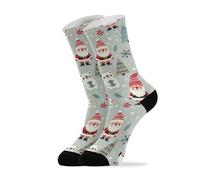 40Cm Work Socks Unisex Men’S Socks Antibacterial Walking Sock Christmas Santa Claus For Trekking Sports Gym