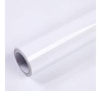 40cm X 10m White Wallpaper Self Adhesive Vinyl Film Glossy Glitter Sticky Back Plastic Waterproof Removable Peel and Stick Wallpaper for Kitchen Countertops Furniture Sticker