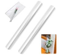 40cm x 15m Clear Cellophane Wrap - Transparent Wrapping Paper Film Roll, Thickness Wrapping Paper for Gift Hampers, Baskets, Craft Projects, Florists, Flowers,Flower Bouquet & Large Gift Wrap